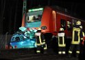 VU Zug PKW Koeln Bocklemuend Rath Mengenischer Weg P13